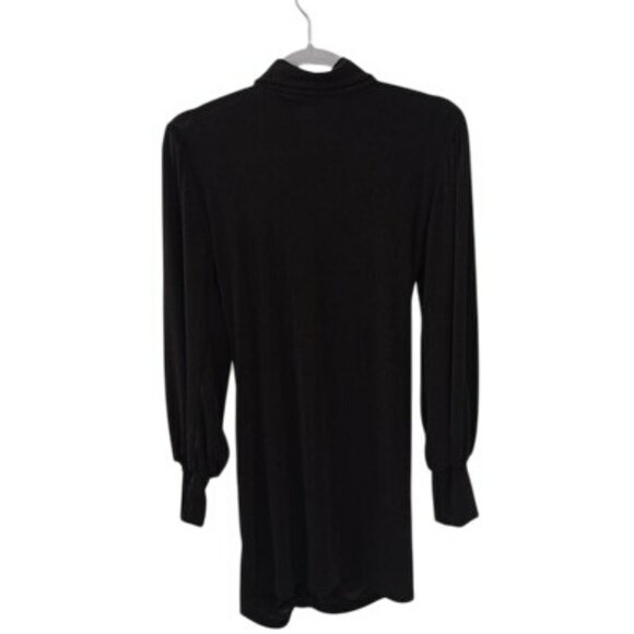 Jasmine By Free People Dress M Black Button-Up Long Sleeve Womens - Picture 5 of 10